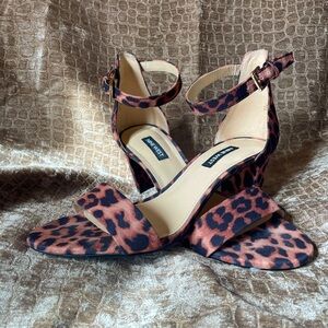 Nine West leopard sandals